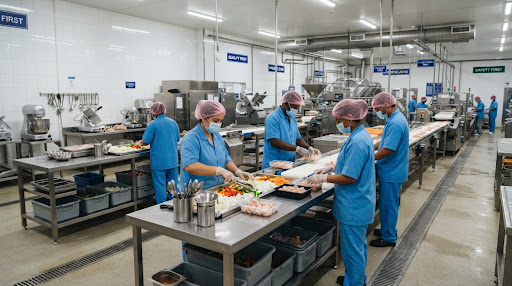 Hệ thống bếp trung tâm chế biến suất ăn công nghiệp hiện đại FUBON FOOD